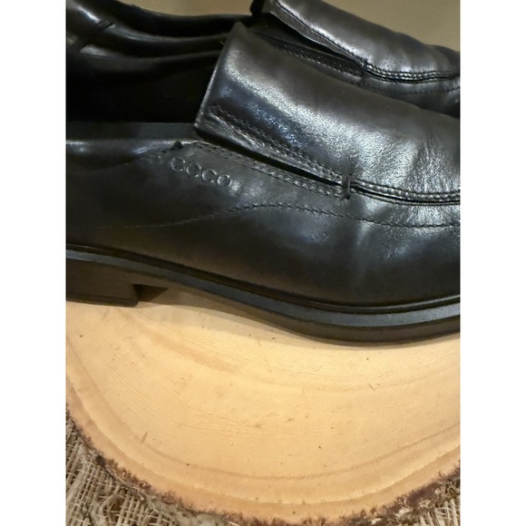 Ecco Helsinki 2‎ Men\'s Loafers Slip On Black Leather Dress Shoes Sz-15 175$ main image 12